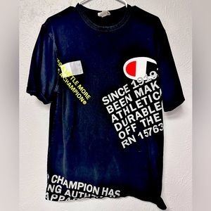 Black champion large cotton T-shirt